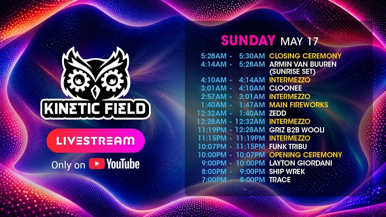 kineticFIELD · Sunday · EDC Las Vegas 2026