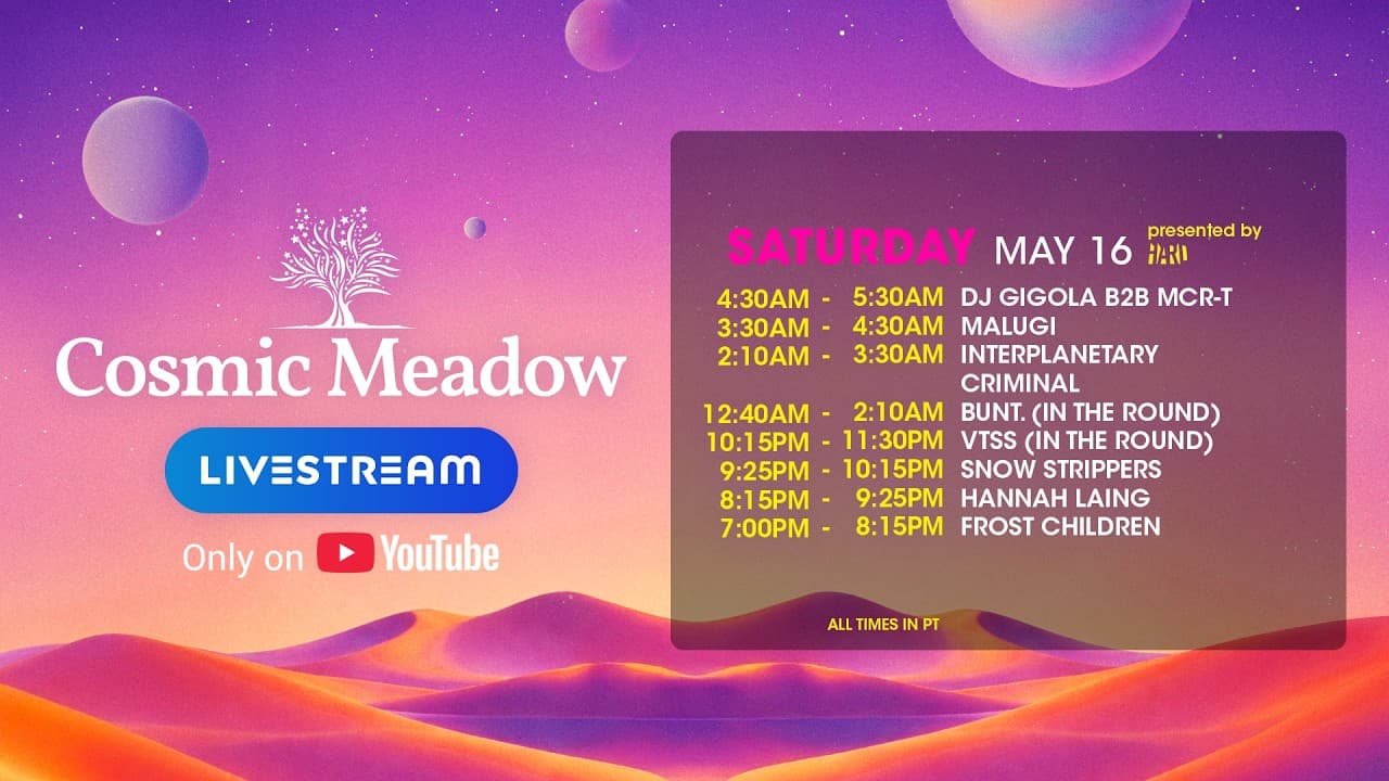 cosmicMEADOW · Saturday · EDC Las Vegas 2026