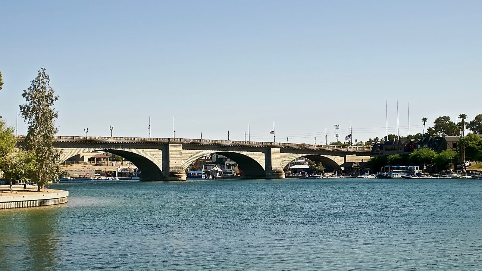 The London Bridge over the channel in Lake Havasu City on a clear morning: Rockstarr Media is casting new faces in Lake Havasu City