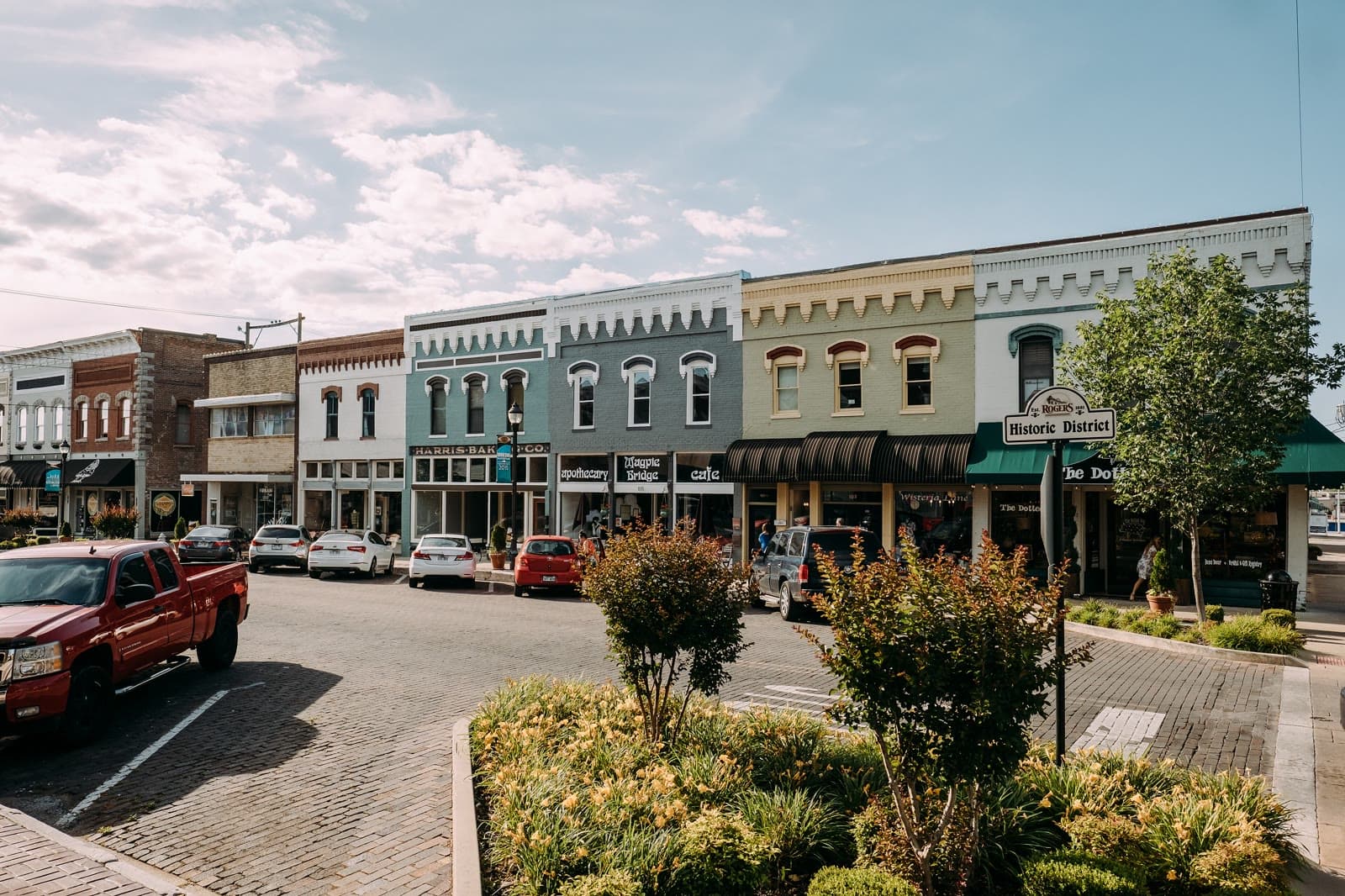 The historic district in downtown rogers: Rockstarr Media is casting new faces in Bentonville & Rogers