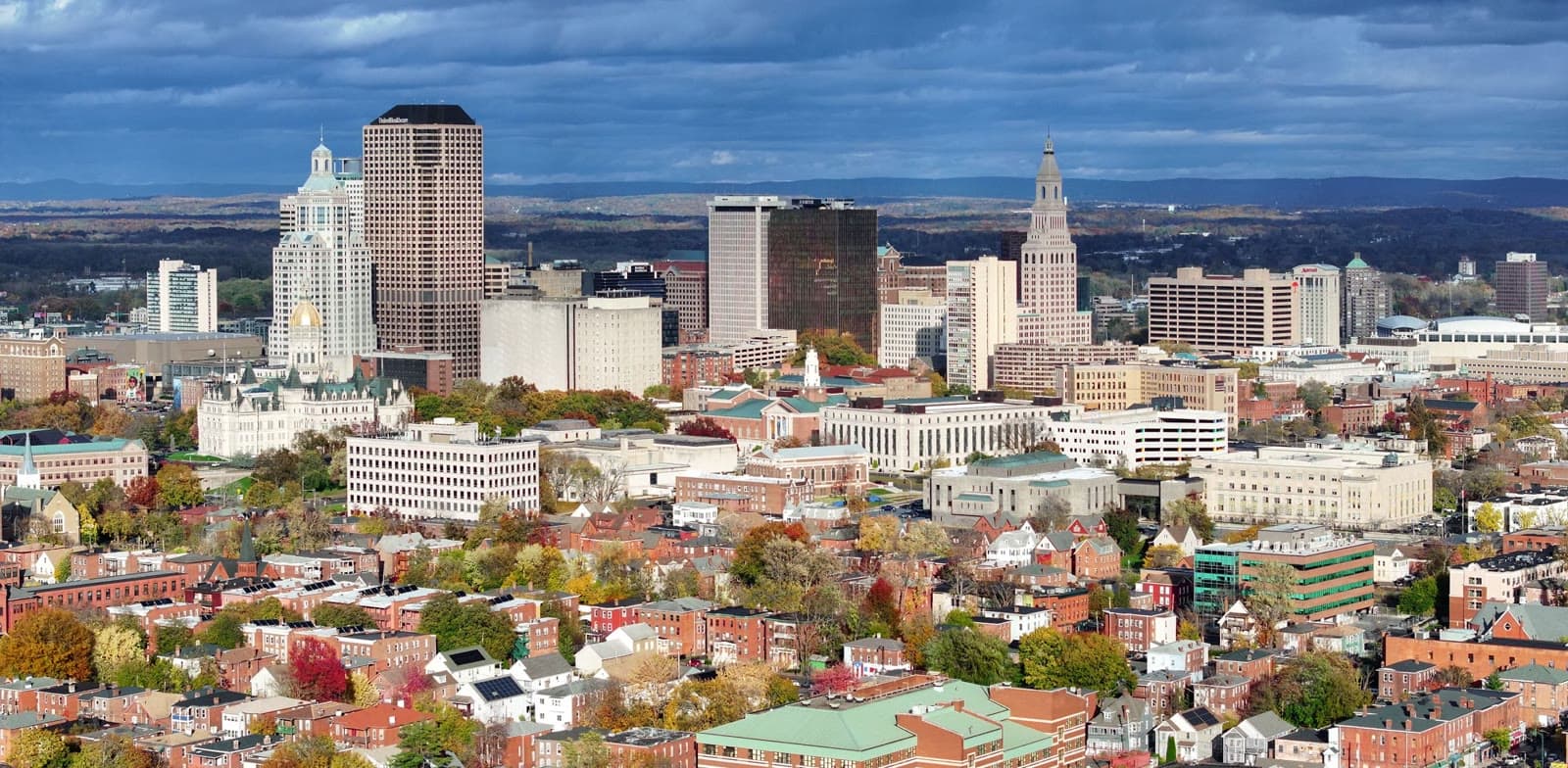 Downtown hartford and the state capitol in autumn: Rockstarr Media is casting new faces in Hartford