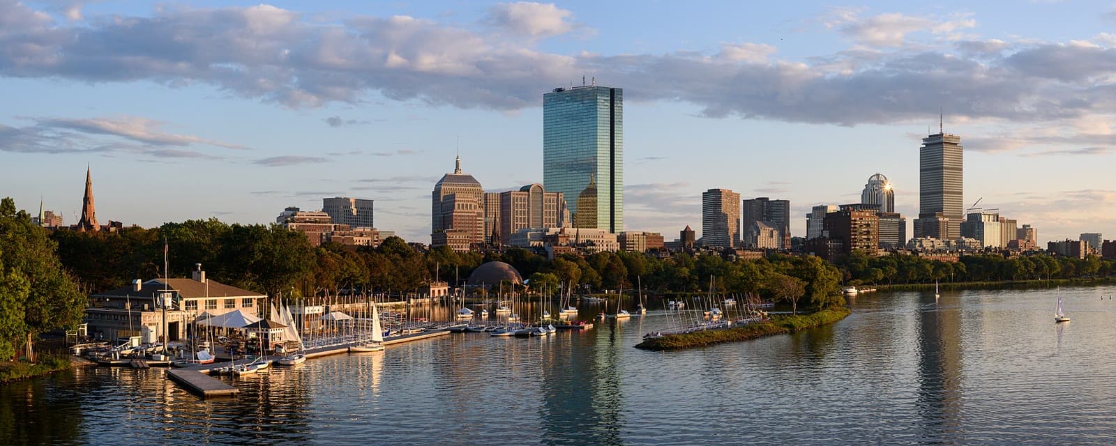 The Back Bay skyline across the Charles River at sunset: Rockstarr Media is casting new faces in Boston