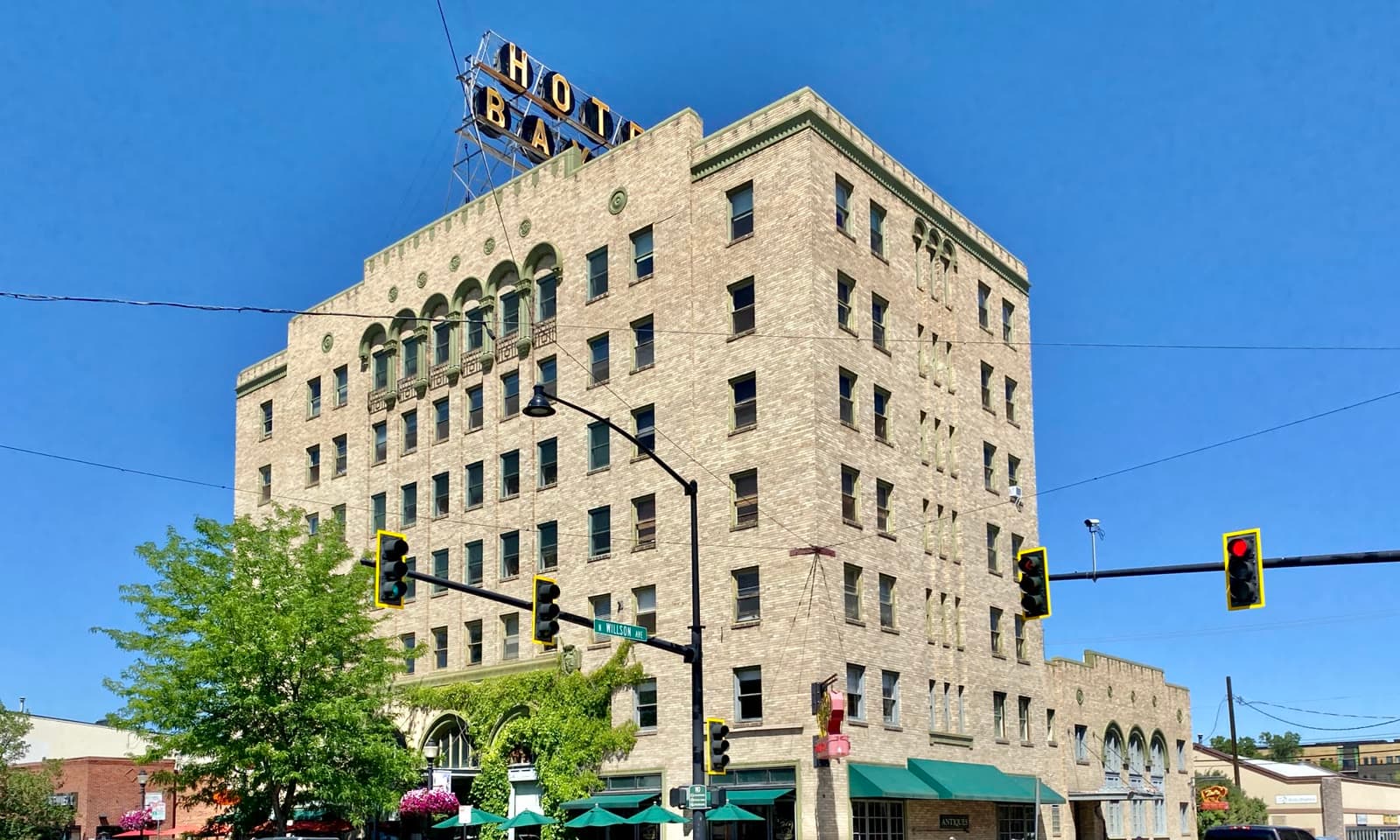 The historic Hotel Baxter on Main Street, downtown Bozeman: Rockstarr Media is casting new faces in Bozeman