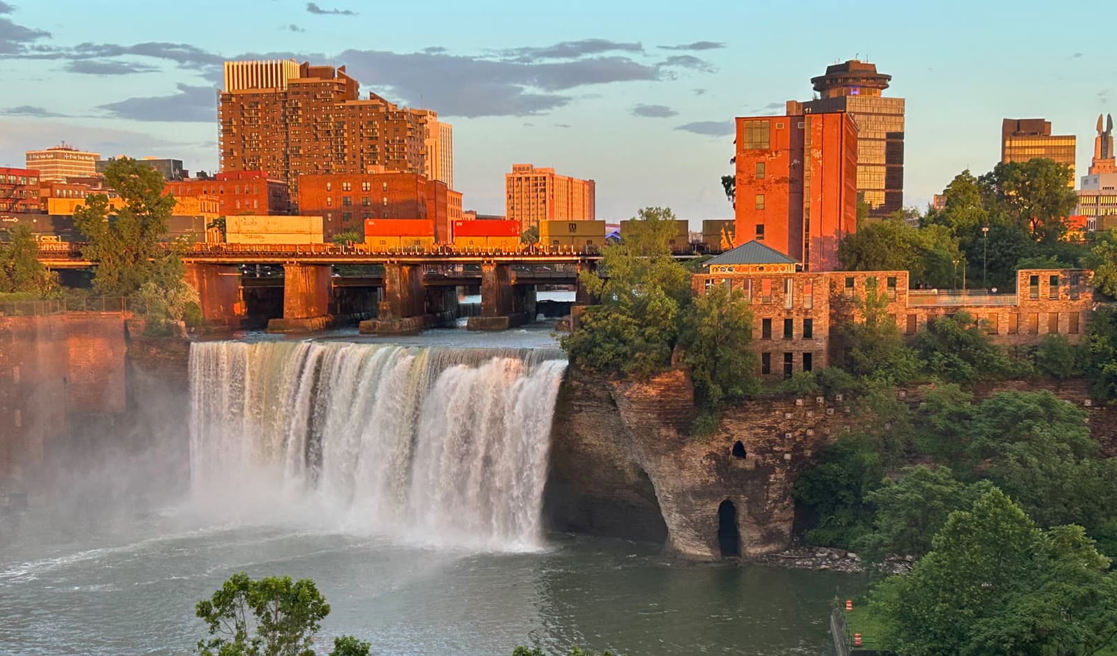 High Falls on the Genesee River in downtown Rochester: Rockstarr Media is casting new faces in Rochester