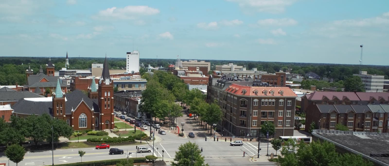 Downtown Fayetteville's church spires and tree-lined streets: Rockstarr Media is casting new faces in Fayetteville