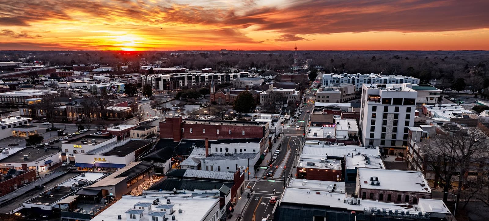 Uptown Greenville at sunset: Rockstarr Media is casting new faces in Greenville