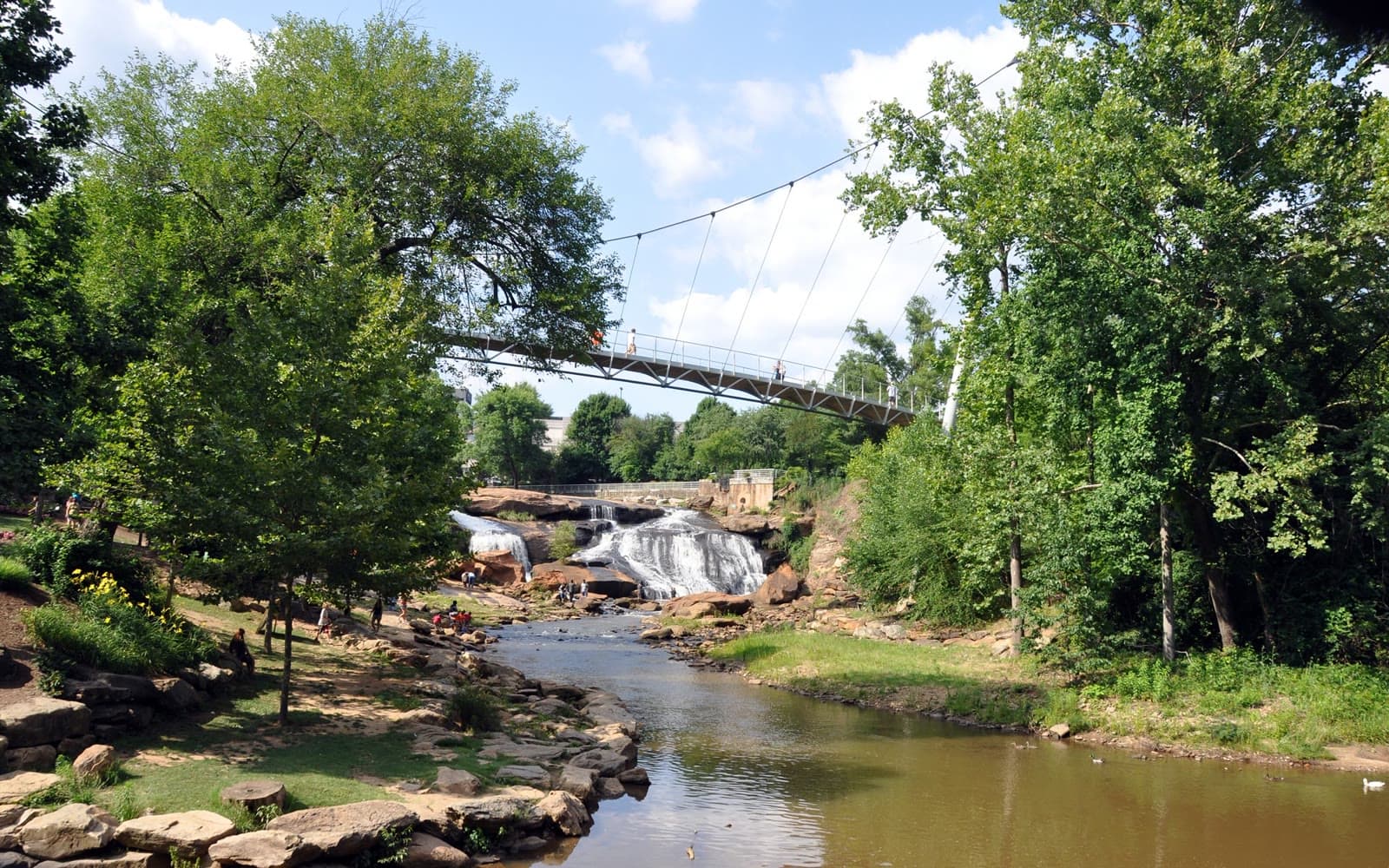 Falls Park on the Reedy and the Liberty Bridge in downtown Greenville: Rockstarr Media is casting new faces in Greenville
