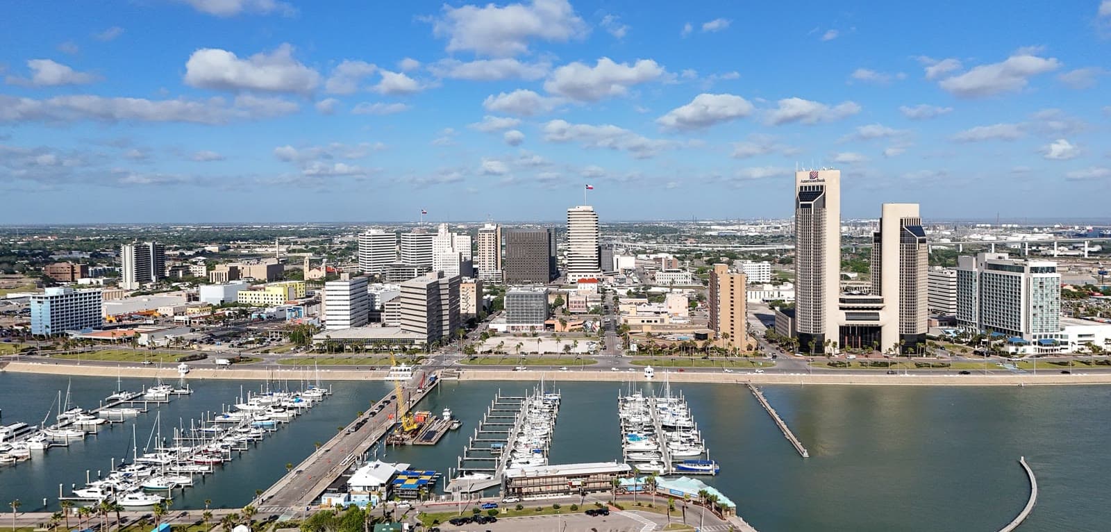 The corpus christi bayfront, marina and downtown skyline: Rockstarr Media is casting new faces in Corpus Christi