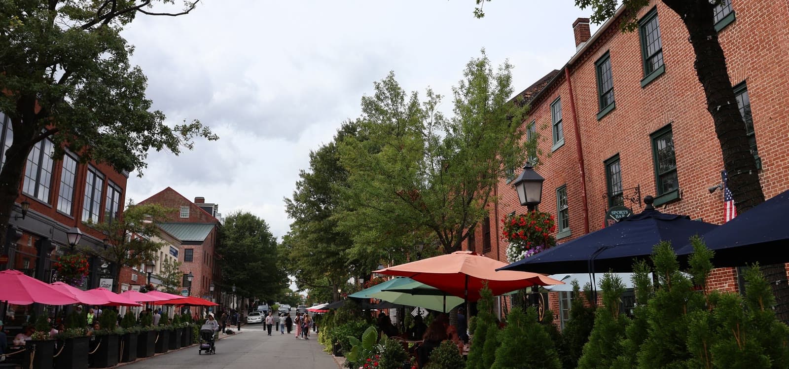 Patio-lined lower King Street in Old Town Alexandria: Rockstarr Media is casting new faces in Arlington & Alexandria