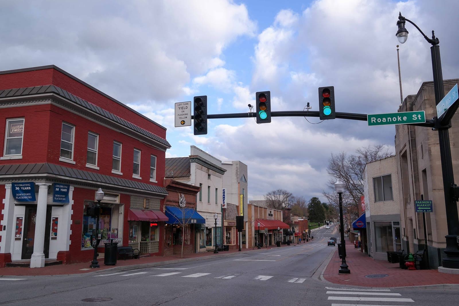 Downtown Blacksburg at Main and Roanoke streets: Rockstarr Media is casting new faces in Blacksburg