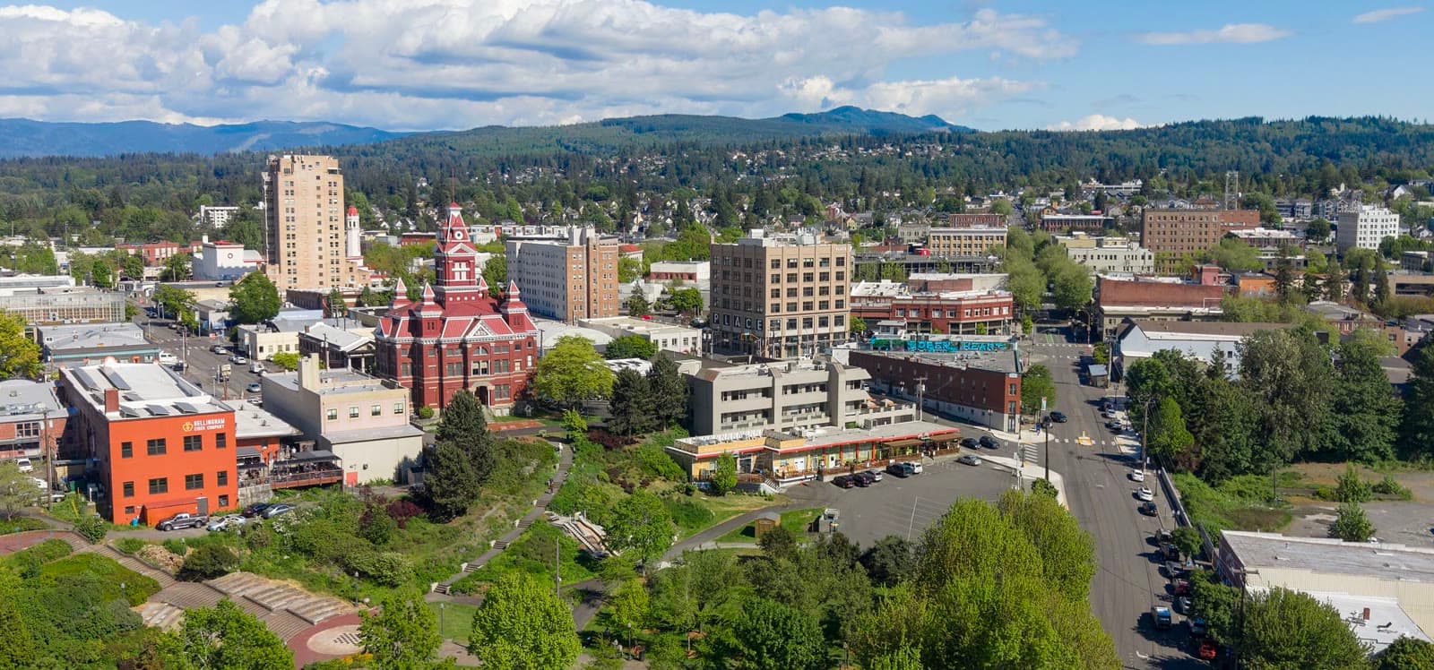 Downtown Bellingham and the red 1892 Old City Hall: Rockstarr Media is casting new faces in Bellingham