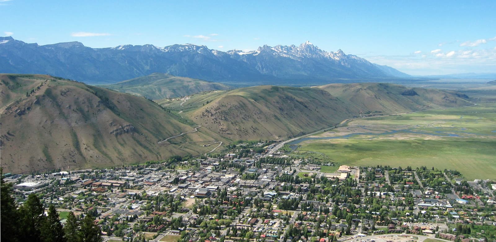 The town of Jackson and the Teton Range from Snow King Mountain: Rockstarr Media is casting new faces in Jackson Hole