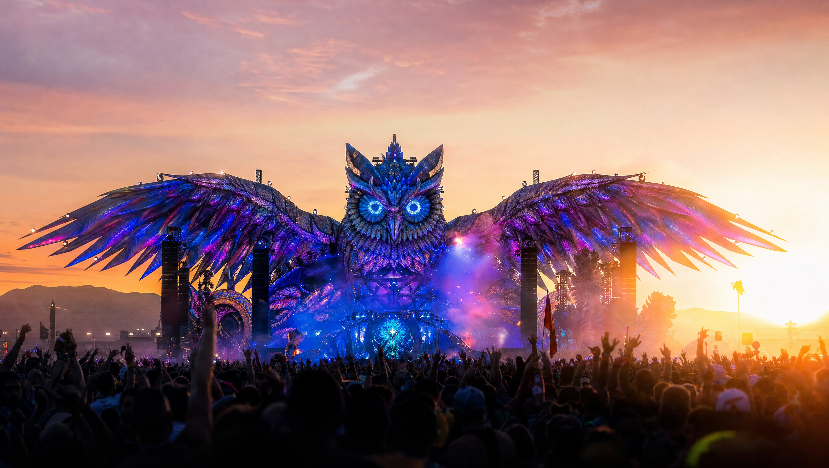 LIVE NOW: The Sun Is Coming Up Over EDC Las Vegas 2026 — Saturday Sunrise Close in Real Time