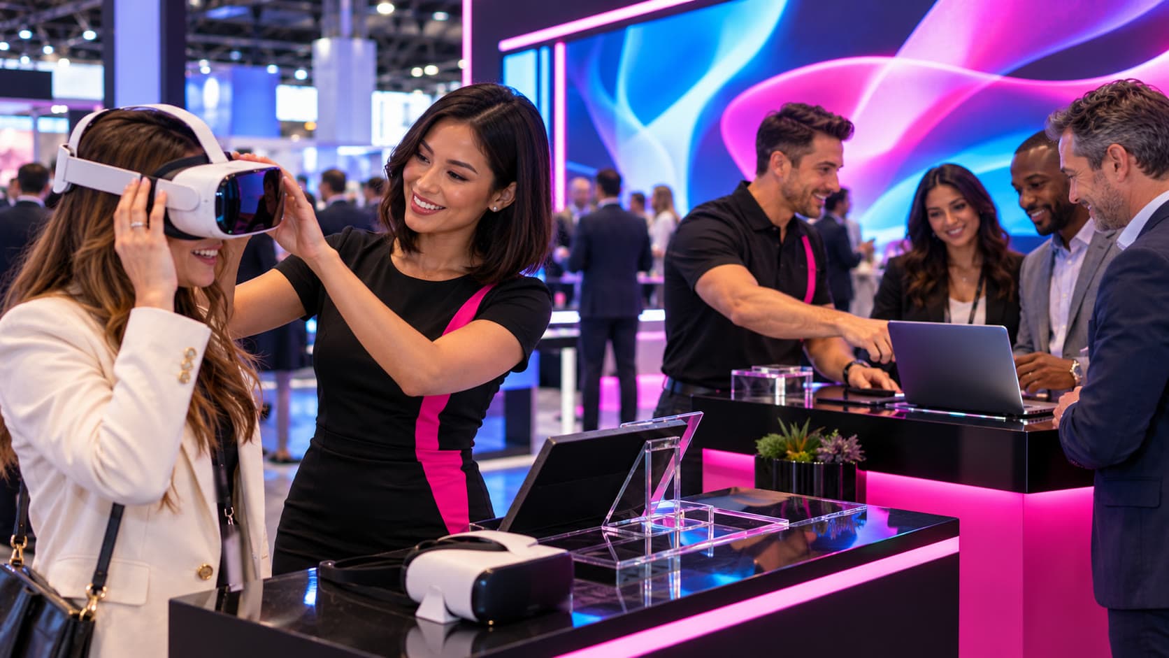 A Rockstarr Media brand ambassador running a tech demo
