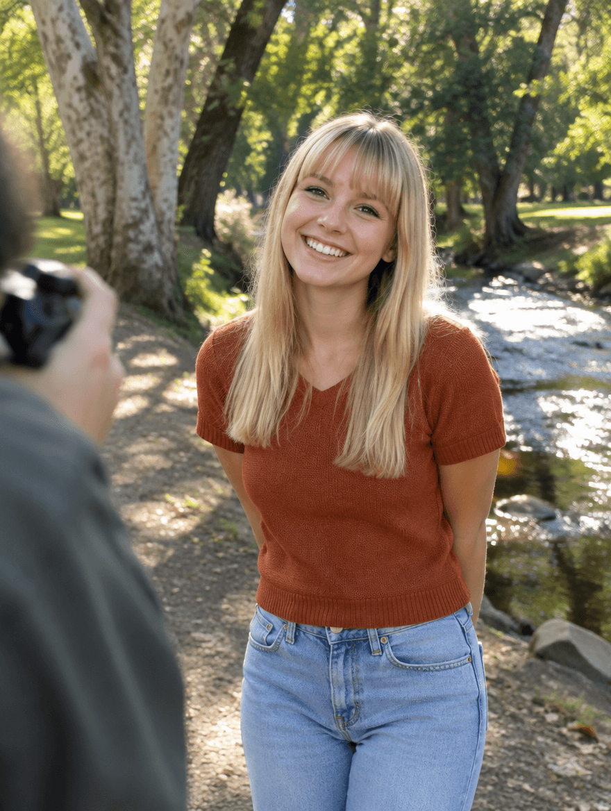 A new face at a photoshoot in Chico, California
