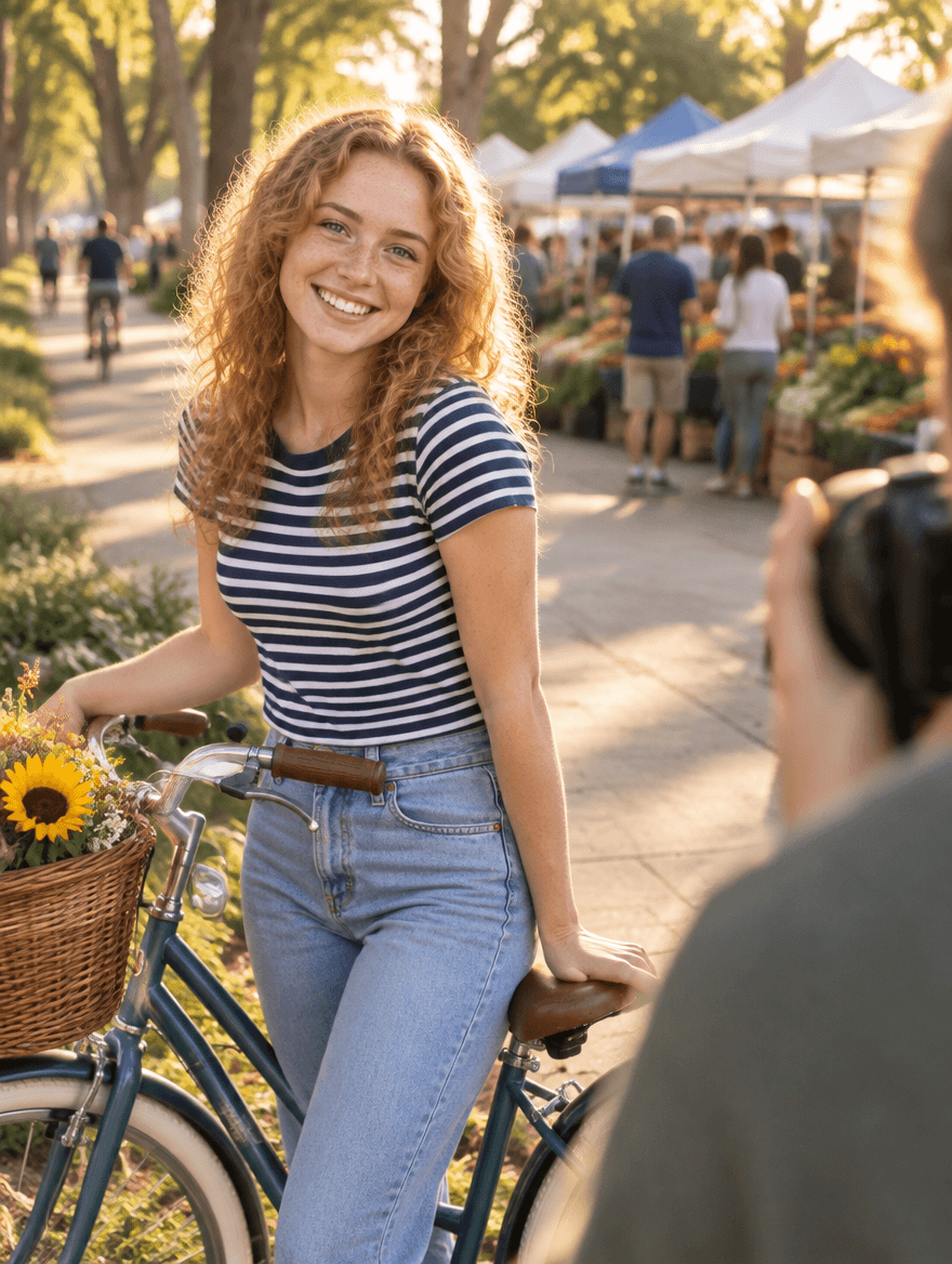 A new face at a photoshoot in Davis, California