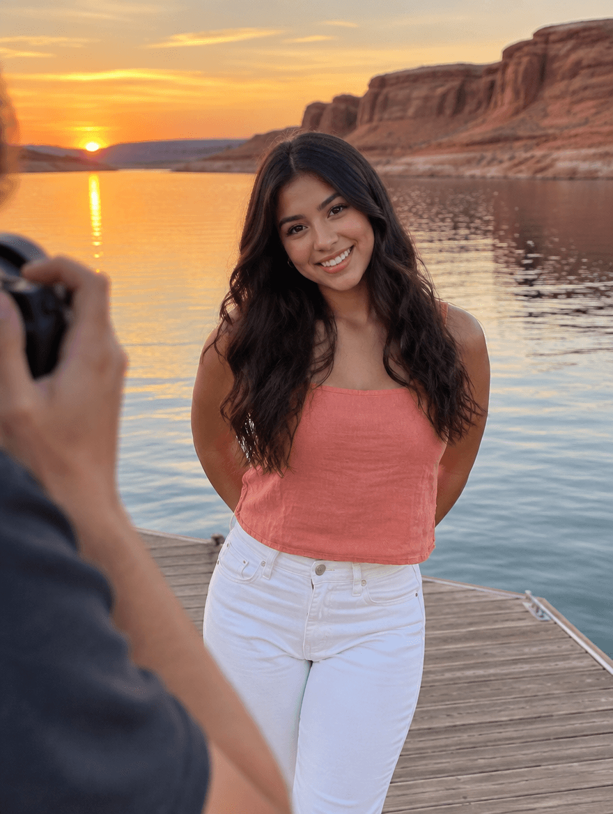 A new face at a photoshoot in Durant, Oklahoma