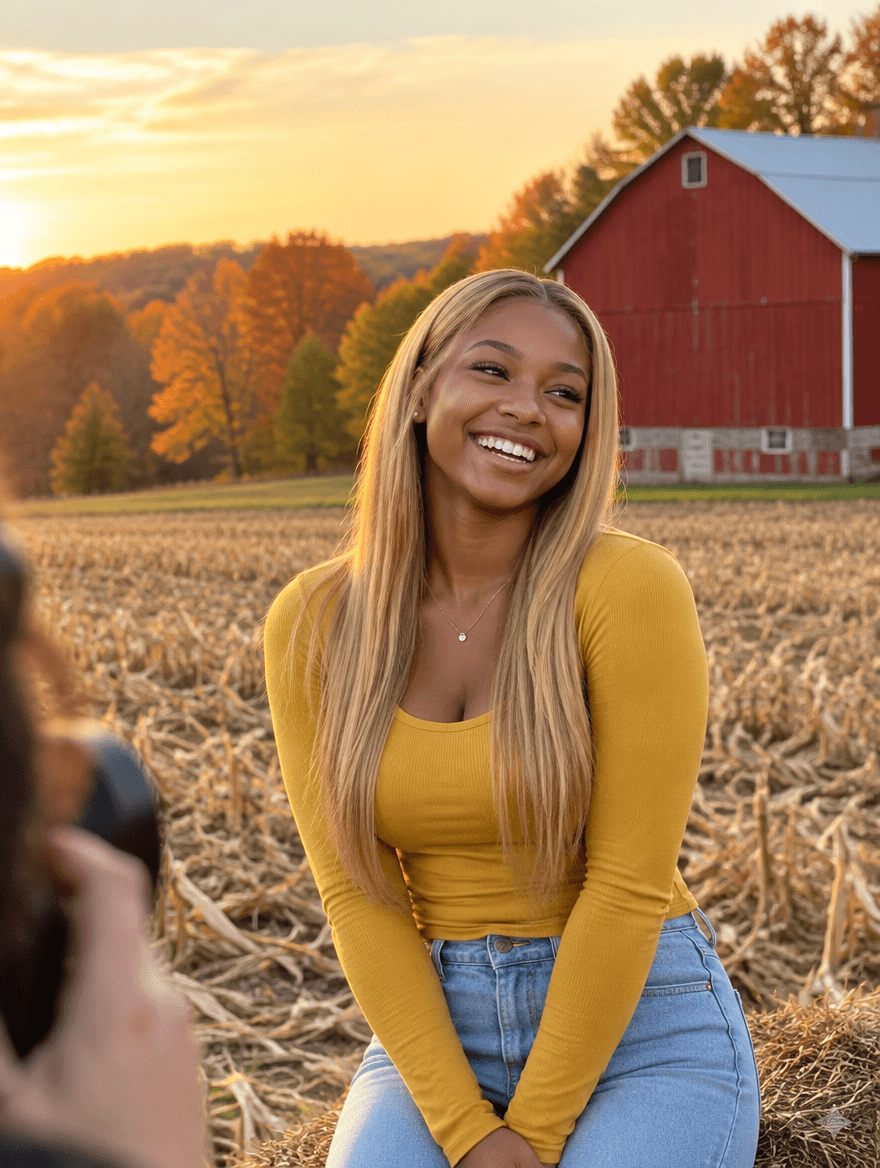 A new face at a photoshoot in Ohio