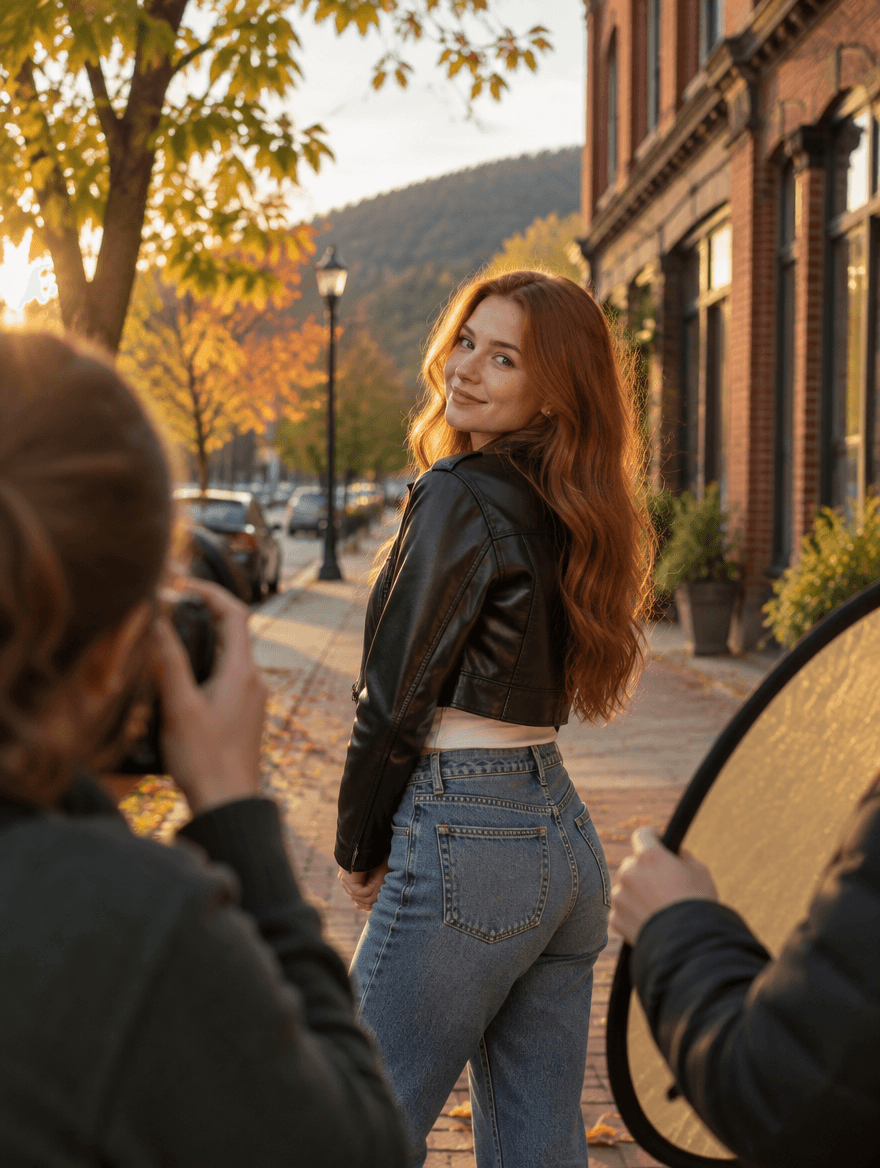 A new face at a photoshoot in Salem, Oregon