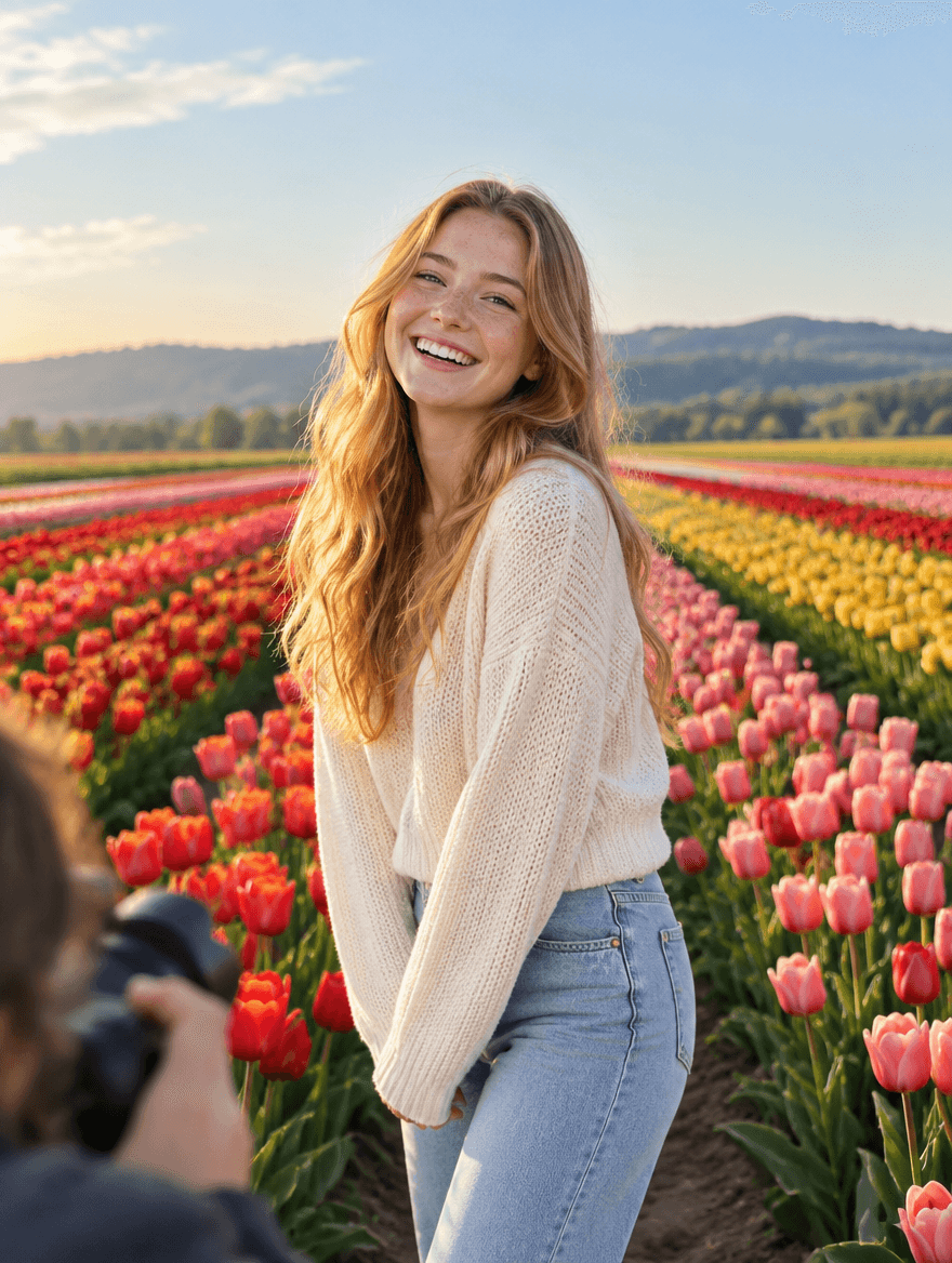 A new face at a photoshoot in Oregon
